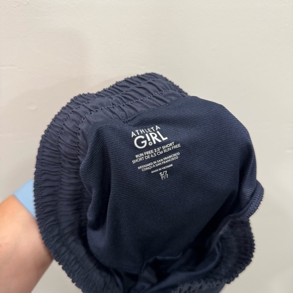 Athleta Girl Run Free 2.5” Short Bundle Size Small 7 Blue Pink - Picture 4 of 8